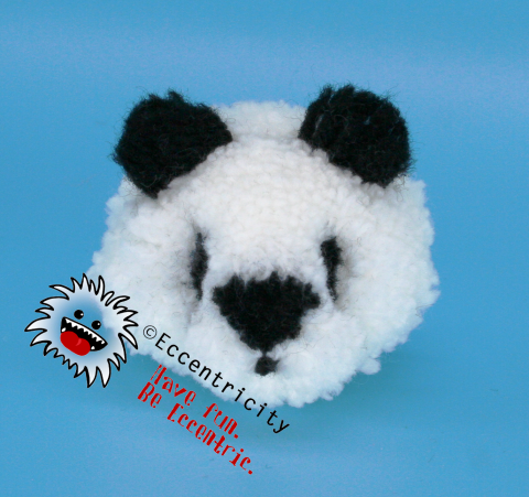 Panda Head Pom (Small)